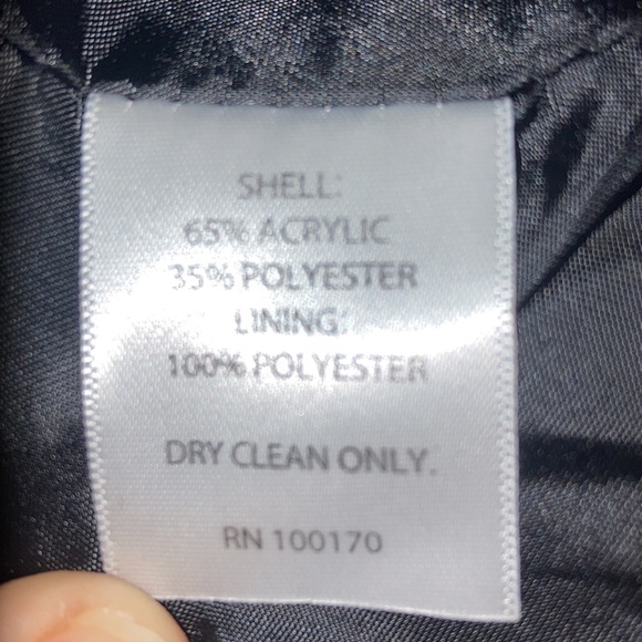 Black & Gray Cynthia Rowley Wool Like Jacket Size Small - Picture 13 of 13